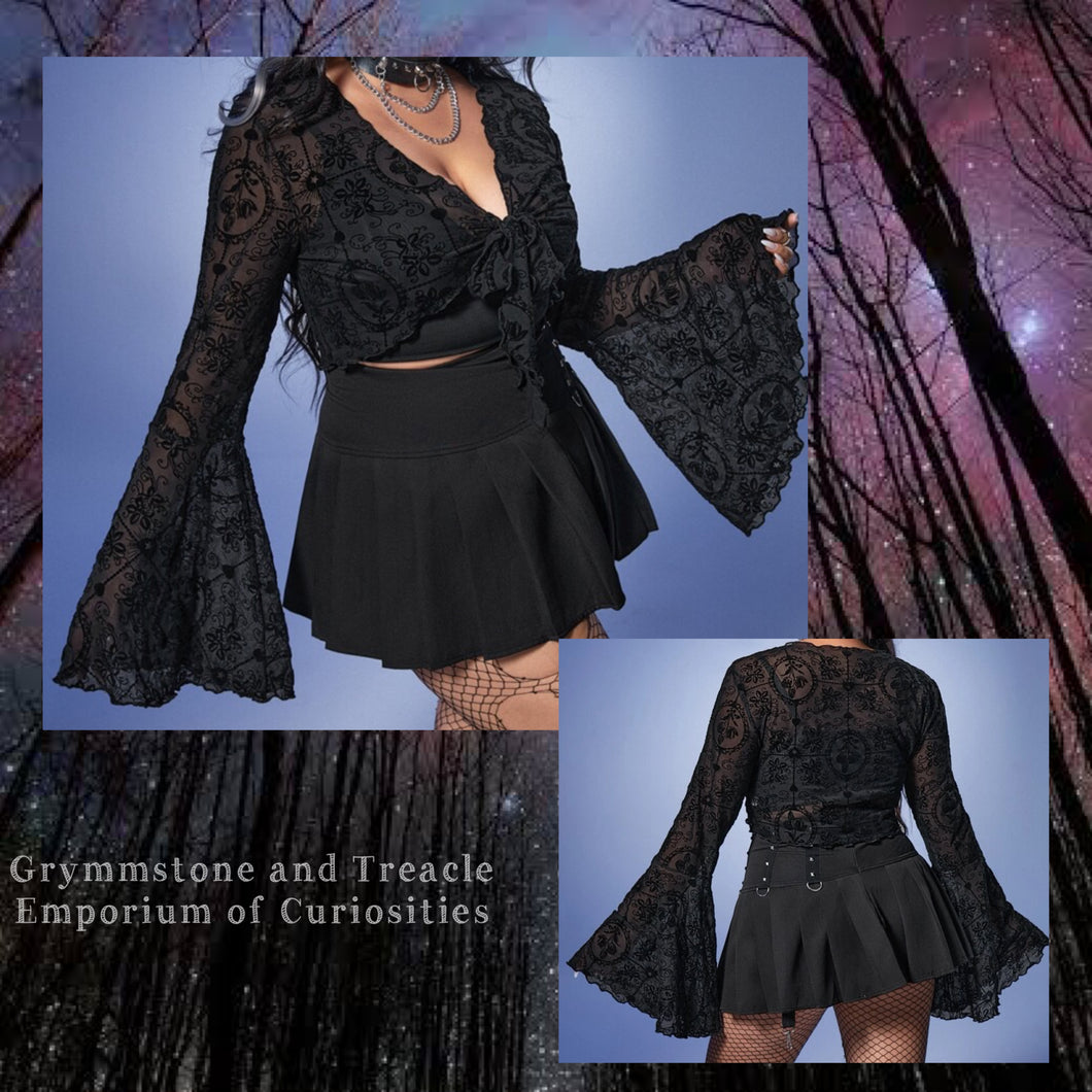 Romantica Tulip Sleeve Tie-Front Bolero - Size 14 to 16