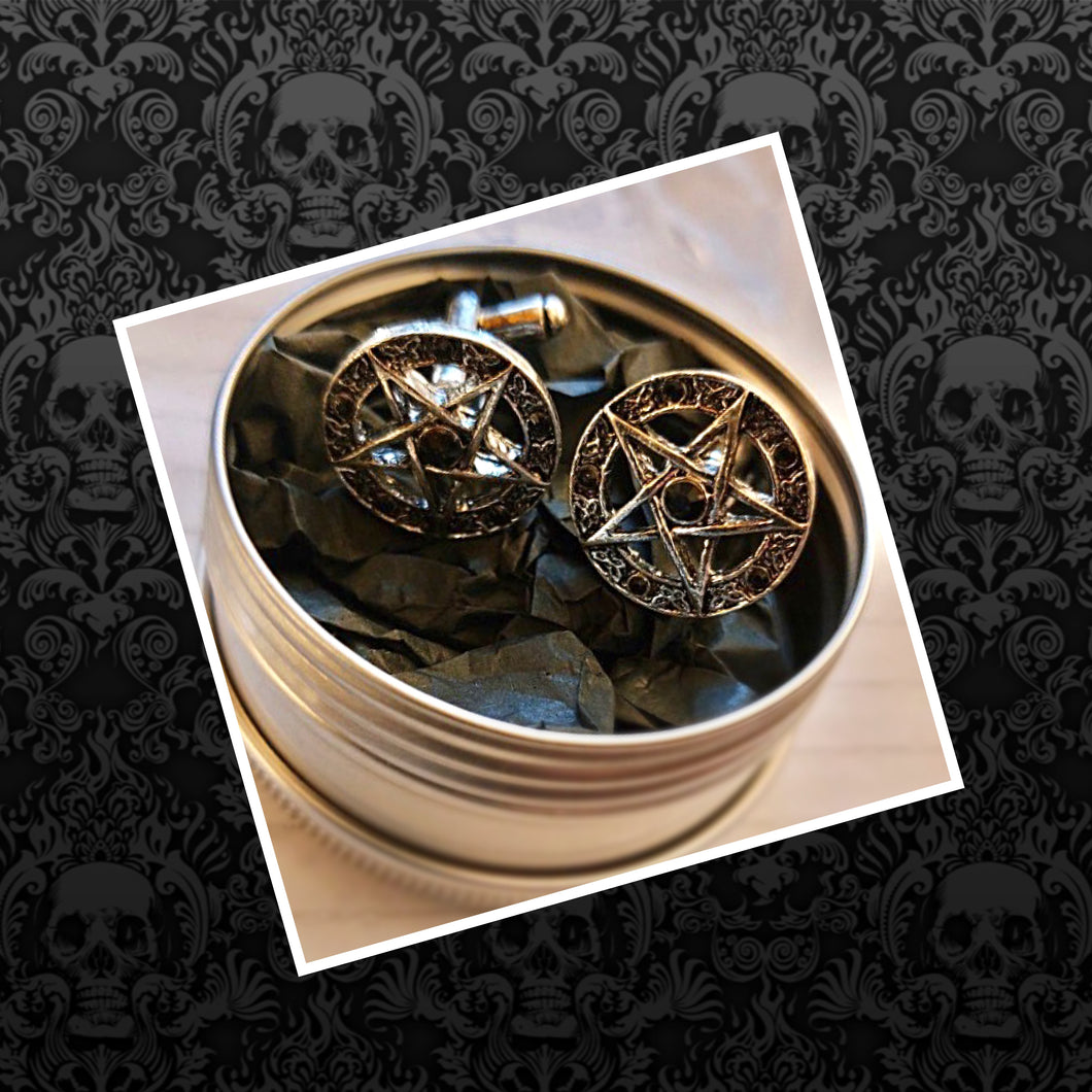 Pentagram Rune Cufflinks