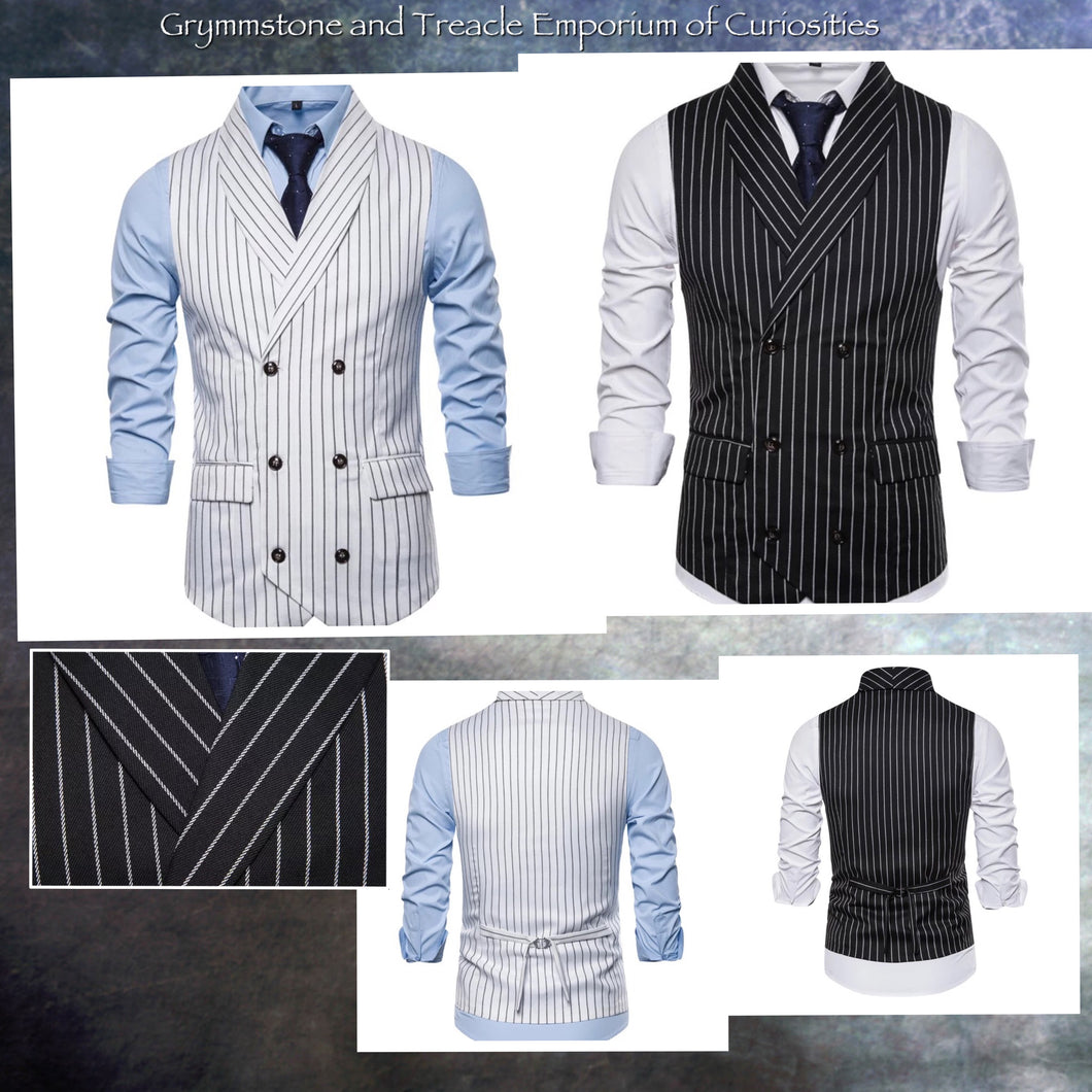 Waistcoat - Pinstripe Double Breasted