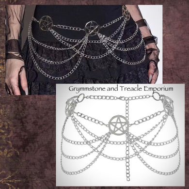 Pentacles and multi chain belt