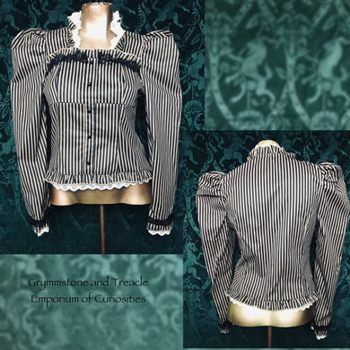 Stripes and Ruffles Blouse - Size 12