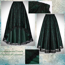 Paragon Lace Overlay Taffeta Skirt