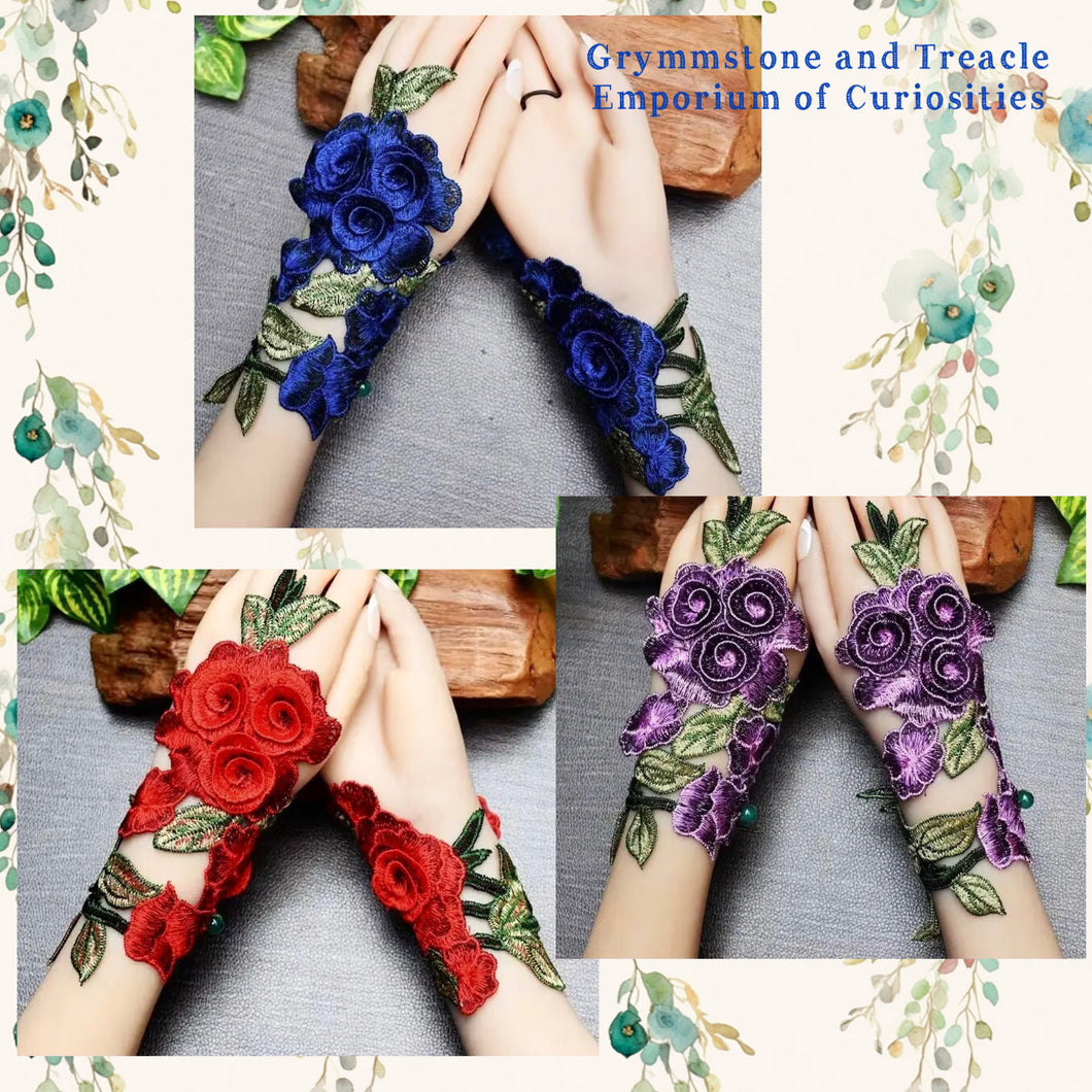 Guipure Lace Fingerless Gloves