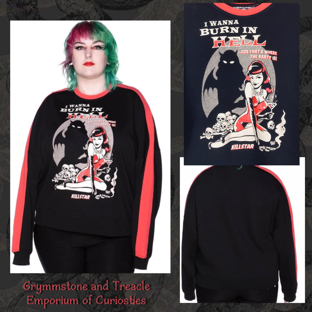 She Devil Sweater by Killstar - Size 16 to 18