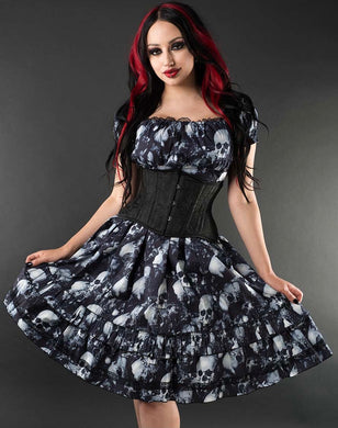 Dracula Clothing Skulls Rockabilly Dress - Size 14 to 18