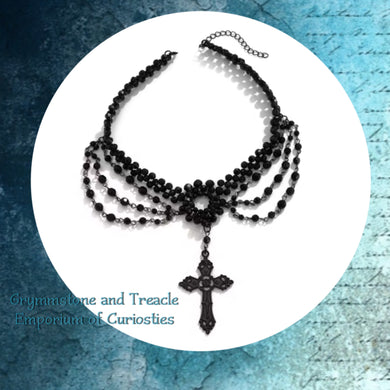 Ashtyn Beaded Gothic Choker