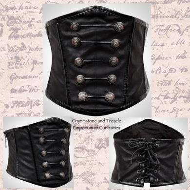 Draven Military Style Leatherette Belt/Cummerbund - 90cm to 100cm