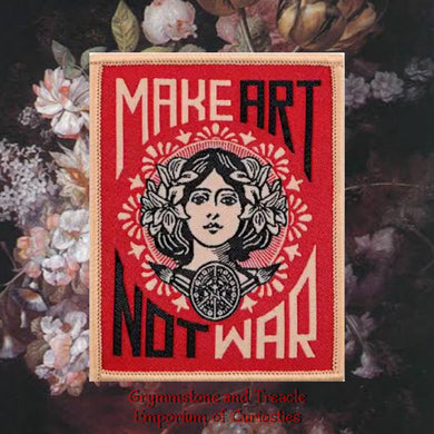 Make Art Not War Iron-On Patch