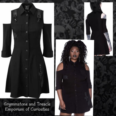 The Paranormal Shirtdress by Killstar - 4XL (Bust 120cm)