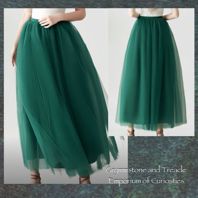 Emerald Envy Tulle Skirt