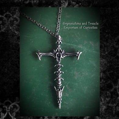 Vertebrae Cross Pendant