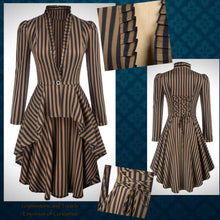 Divination Striped High-Low Jacket