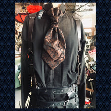 Suspenders Harness in Brown Leatherette - Medium