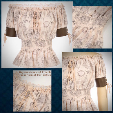 The Cartographer’s Chemise Top