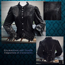 Divanora Velvetine Stripe Blouse - Size 14