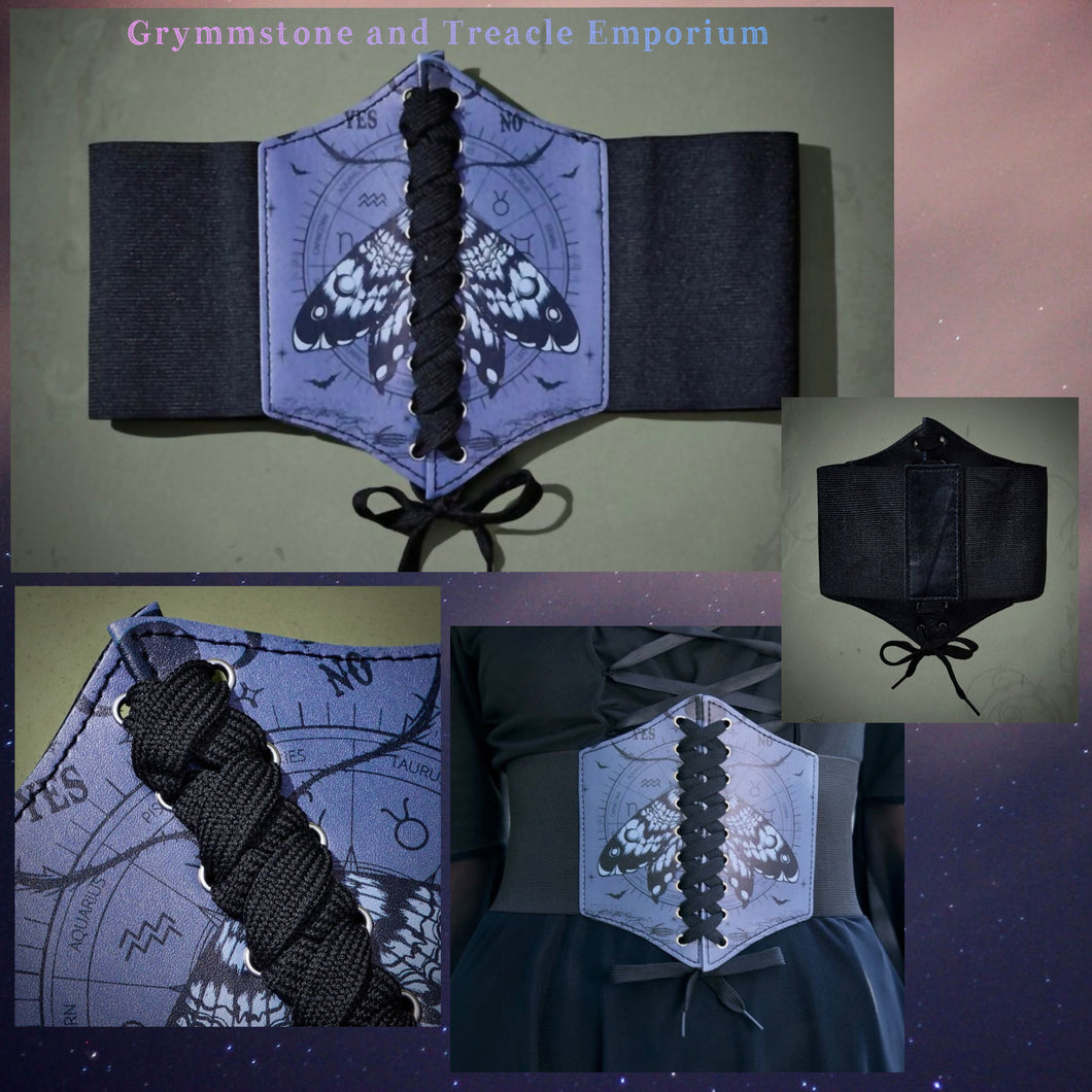 Lunar Moth Zodiac Belt - Size 8 to 10