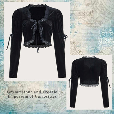 Night Lily Velvetine Bolero Jacket - 12 to 14