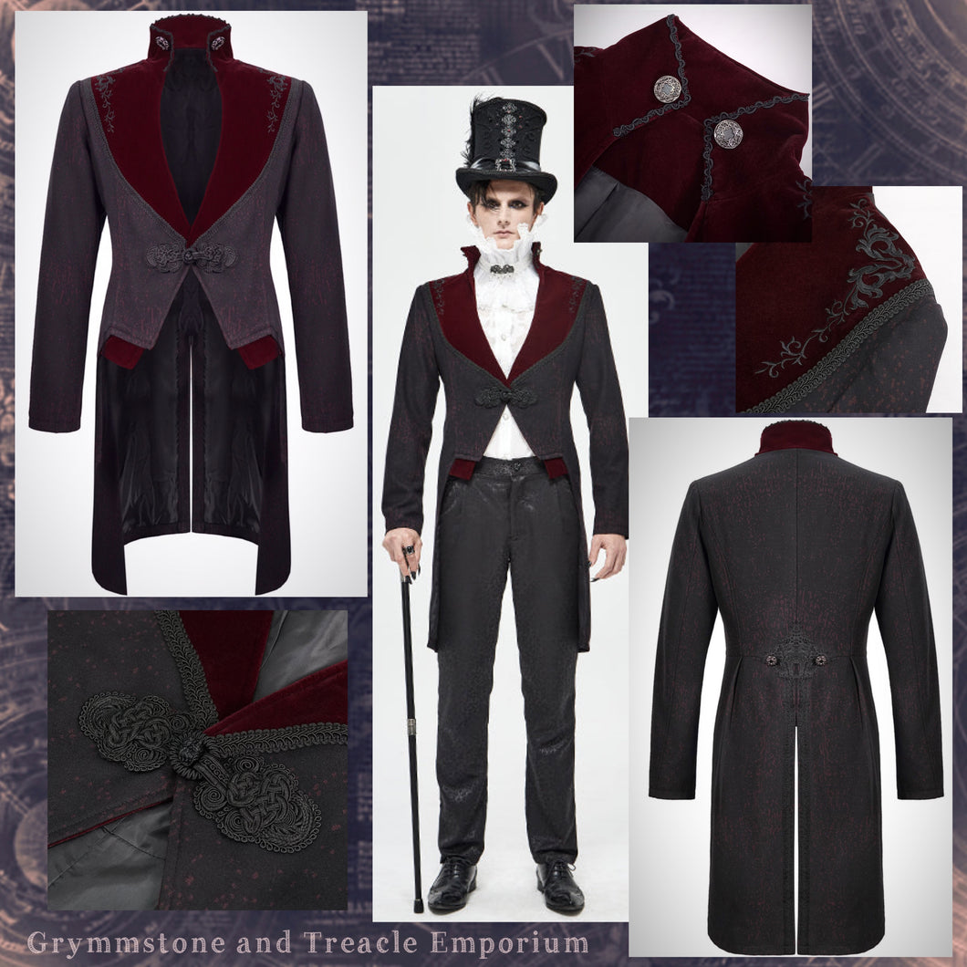 Leopold Tailcoat with Standing Collar - 3XL - Chest 127cm