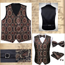 Carnival Baroque Waistcoat Set with Bow Tie, Pocket Square and Cufflinks