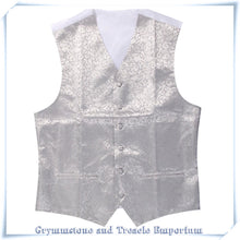 Waistcoat - Silver Swirl - White Back