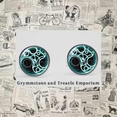 Cufflinks - Circular Gallifreyan