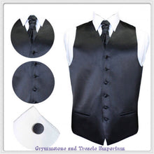 Waistcoat Set - with Cravat and Cufflinks - 3XL - Chest 124cm