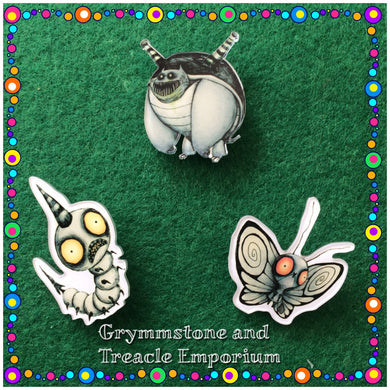 “Monster Bug” Brooches