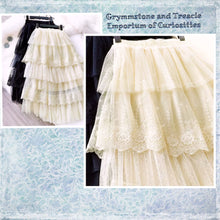 Tiered Lace Layered Skirt - Size 10 to 14