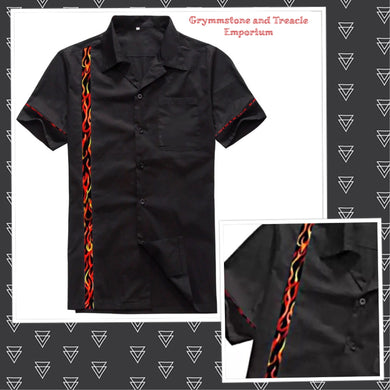 Classic Retro Rockabilly Panel Shirts