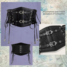 Lace-Up Faux Buckle Cincher Belt