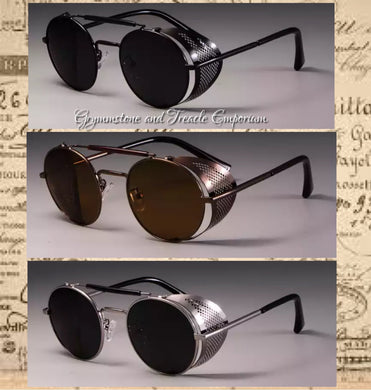 Mesh Sided Vintage Style Sunglasses