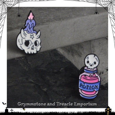 Pastel Gothic Enamel Pin Set