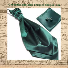 Cravat - Satin Set with Cufflinks and Pocket Square