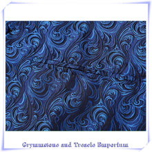 Waistcoat - Baroque Blue Close-Up of Fabric