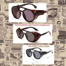 Verne Vintage Style Sunglasses with Faux Leather Side Shields